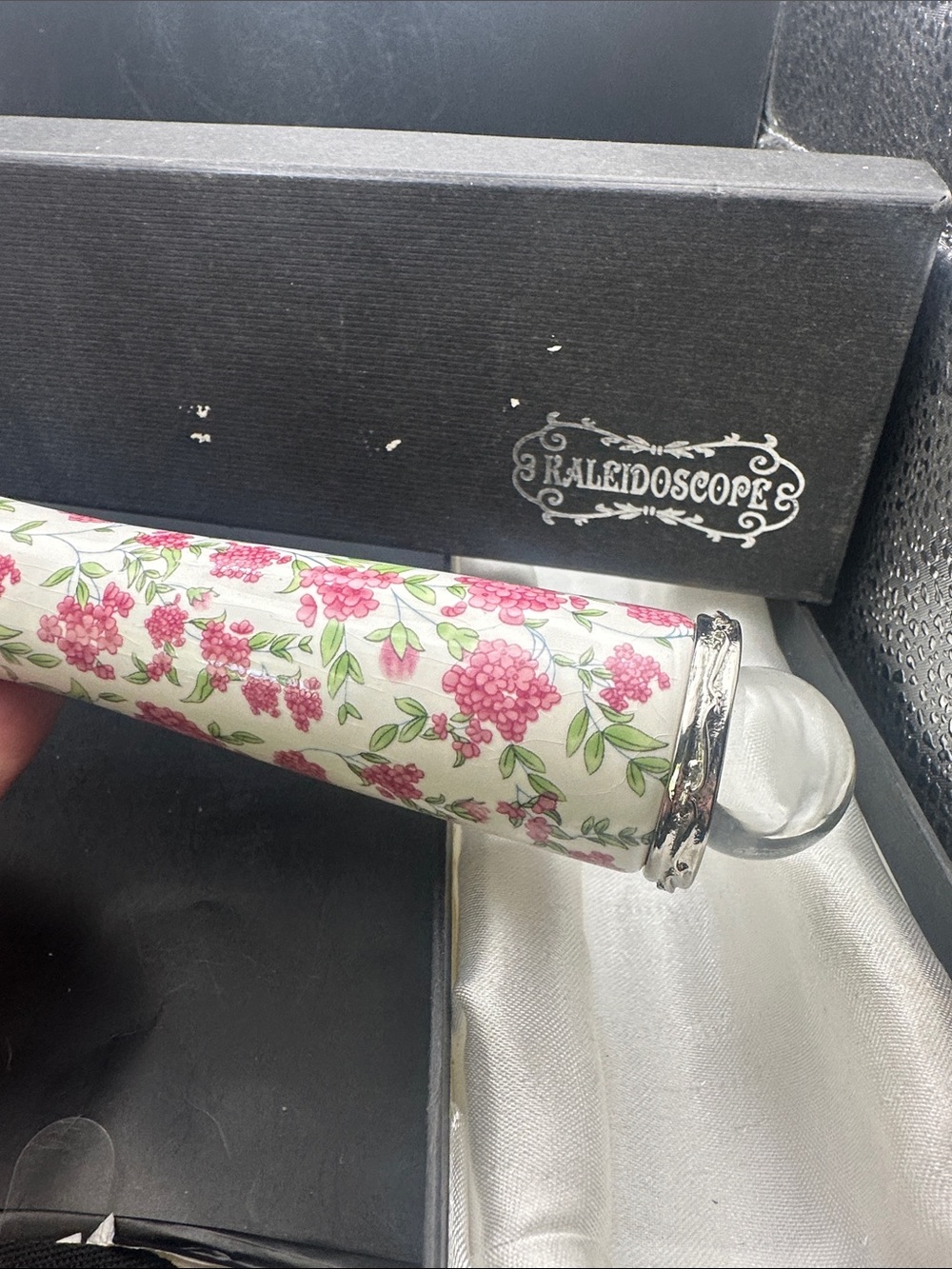 Kaleidoscope pink floral in original box